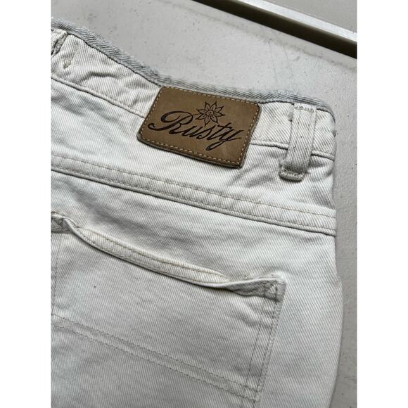 Y2K Rusty Womens Shorts Size 5  White/Cream Vintage Denim USA - 90’s - summer - Picture 5 of 10